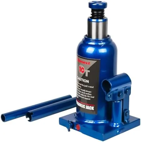donext 8 ton17637 lbs hydraulic bottle jack blue car jack 748 146 inch lifting range welded bottle jack for car pickup truck rv auto repair