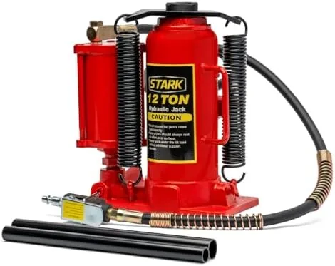 stark usa 12 ton 24000 lbs capacity airhydraulic bottle jack low profile bottle jack lift auto repair automobile truck suv car lift with handle